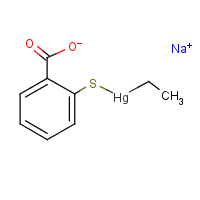 Thimerosal formula graphical representation