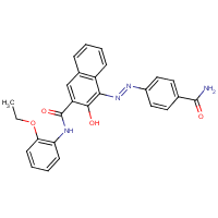 C.I. Pigment Red 120 formula graphical representation