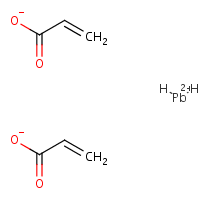 Lead(II) acrylate formula graphical representation