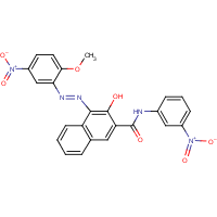 C.I. Pigment Red 23 formula graphical representation