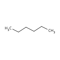 n-Hexane formula graphical representation