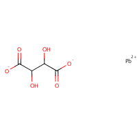 Lead(II) tartrate formula graphical representation