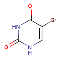5-Bromouracil formula graphical representation