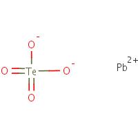 Lead(II) tellurate formula graphical representation