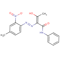 C.I. Pigment Yellow 1 formula graphical representation