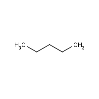 n-Pentane formula graphical representation