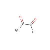 Methylglyoxal formula graphical representation