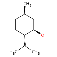 l-Menthol formula graphical representation