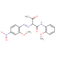 C.I. Pigment Yellow 74 formula graphical representation