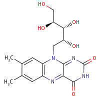 Riboflavin formula graphical representation