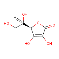 Erythorbic acid formula graphical representation