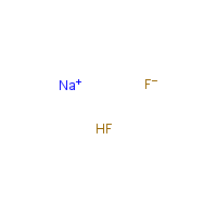 Sodium hydrogen difluoride formula graphical representation