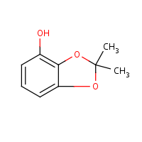Bendiocarb phenol formula graphical representation