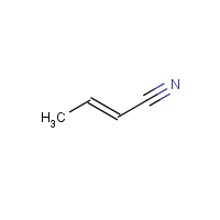 2-Butenenitrile formula graphical representation