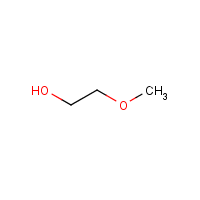 2-Methoxyethanol formula graphical representation