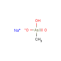 Monosodium methanearsonate formula graphical representation