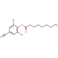 Bromoxynil octanoate formula graphical representation