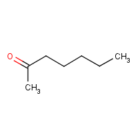 Methyl (n-amyl) ketone formula graphical representation