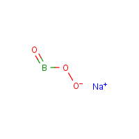 Sodium perborate formula graphical representation