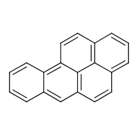 Benzo(a)pyrene formula graphical representation