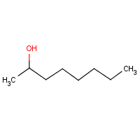 2-Octanol formula graphical representation