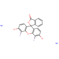 Diiodofluorescein disodium salt formula graphical representation