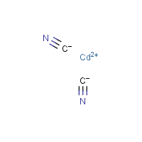 Cadmium cyanide formula graphical representation