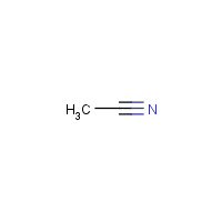 Acetonitrile formula graphical representation