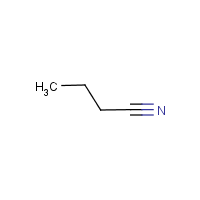 n-Butyronitrile formula graphical representation