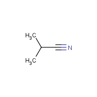 Isobutyronitrile formula graphical representation