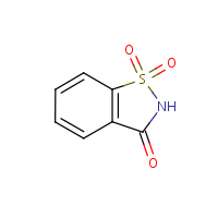 Saccharin formula graphical representation