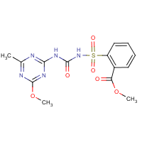 Metsulfuron-methyl formula graphical representation