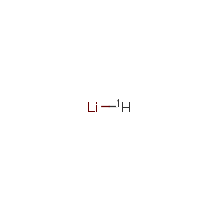 Lithium deuteride formula graphical representation
