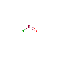 Bismuth oxychloride formula graphical representation