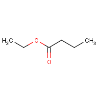 Ethyl butyrate formula graphical representation