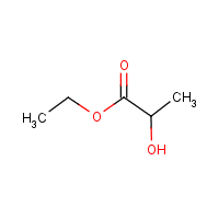 Ethyl lactate formula graphical representation