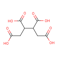 1,2,3,4-Butanetetracarboxylic acid formula graphical representation