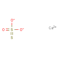 Calcium thiosulfate formula graphical representation