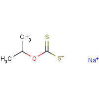 Sodium isopropyl xanthate formula graphical representation