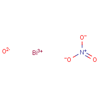 Bismuth subnitrate formula graphical representation