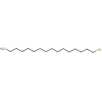 1-Hexadecanethiol formula graphical representation