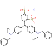 Acid Blue 7 formula graphical representation