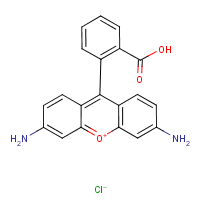 Rhodamine 110 formula graphical representation