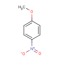 p-Nitroanisole formula graphical representation
