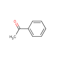 Acetophenone formula graphical representation