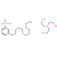 Dodecylbenzenesulfonic acid, triethanolamine salt formula graphical representation