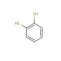 1,2-Benzenedithiol formula graphical representation