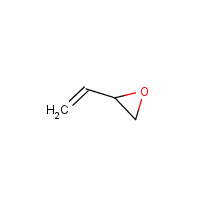 3,4-Epoxy-1-butene formula graphical representation