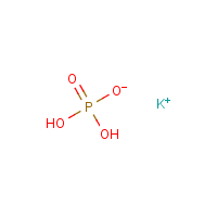 Potassium phosphate, monobasic formula graphical representation