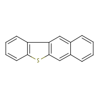 Benzo(b)naphtho(2,3-d)thiophene formula graphical representation